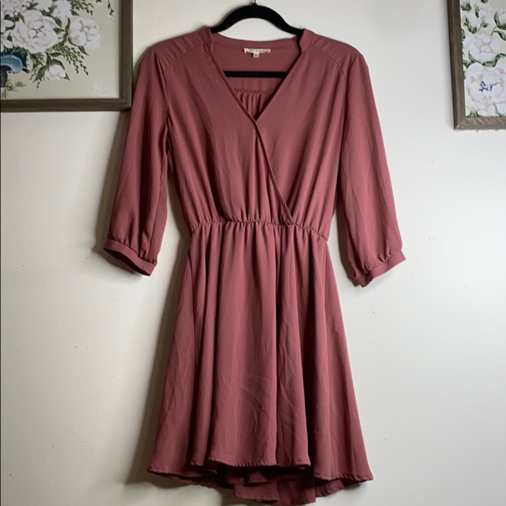 Mauve Formal Mini Dress
